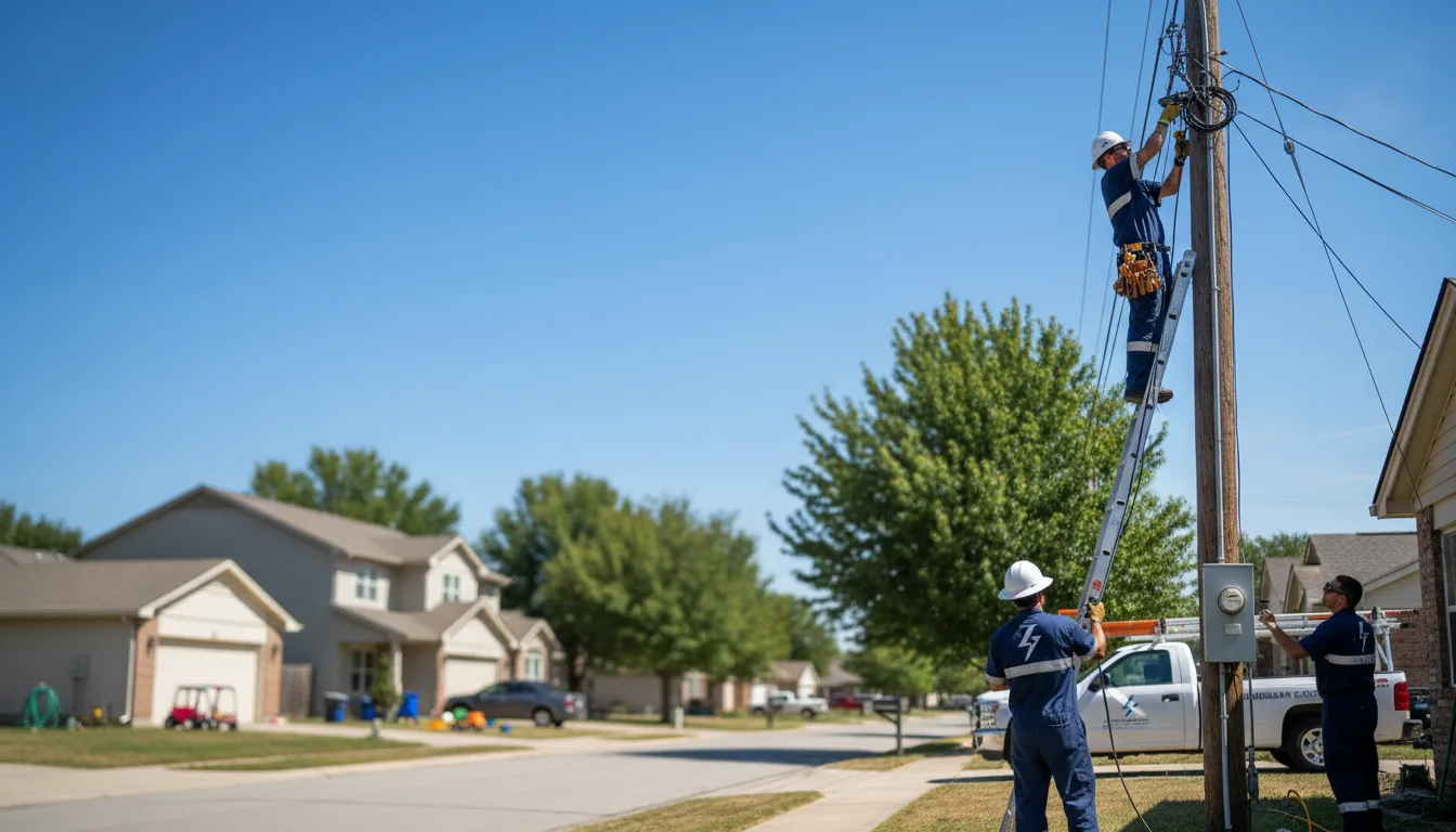 Residential electrician providing installation services in Pittsfield, PA